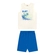 Conjunto Elian Masculino Juvenil Regata Radical e Bermuda Moletom - 2037-NATURAL