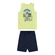 Conjunto Elian Masculino Infantil Regata Radical e Bermuda Moletom 4/8 - 5633-VERDE