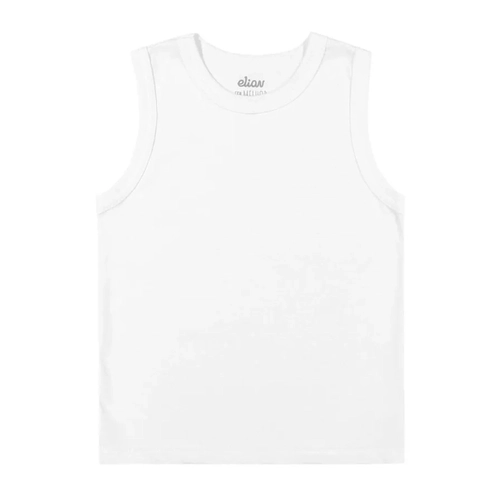 Camiseta Regata Básica Elian Masculina Juvenil Em Meia Malha
