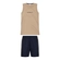 Conjunto Alakazoo! Masculino Infantil Regata Adventure Com Bermuda Moletom 4/10 - 011888-BEGE FROZEN