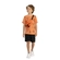 Conjunto Alakazoo! Masculino Infantil Camiseta Estampas Variadas Com Bermuda Moletom 4/10 - R5251P-FESTIVAL LARANJA