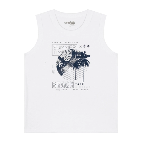 Conjunto Kamylus Masculino Juvenil Regata Tropical Com Bermuda Tactel