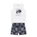Conjunto Kamylus Masculino Juvenil Regata Tropical Com Bermuda Tactel - BC0020-BRANCO