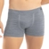 Cueca Boxer DelRio Adulto Flamê Microfibra Sem Costura - CINZA-CINZA