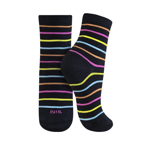 Kit 3 Pares Meias Cano Médio Trifil Feminina Infantil Estampadas Algodão