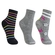 Kit 3 Pares Meias Cano Médio Trifil Feminina Infantil Estampadas Algodão - 0912-PTO/MESCLA