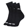 Kit 3 Pares Meias Cano Médio Esportiva Puma Feminina Adulto Algodão - 997-PTO