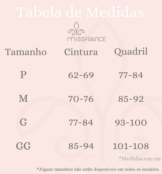 Tabela de Medidas