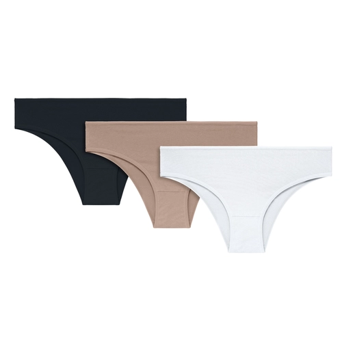 Kit 3 Calcinhas Tanga Miss France Adulto Cotton