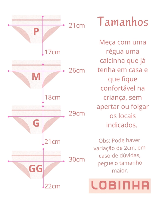 Tabela de Medidas