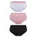 Kit 3 Calcinhas Lupo Lobinha Infantil Estampadas Algodão - 0905-PTO/BCO