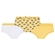 Kit 3 Calcinhas Lupo Lobinha Infantil Estampadas Algodão - 0900-AMARELO/BCO