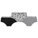Kit 3 Calcinhas Lupo Lobinha Infantil Estampadas Algodão - 0904-CINZA MESCLA
