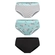 Kit 3 Calcinhas Lupo Lobinha Infantil Estampadas Algodão - 0908-PTO/VERDE/POA