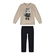 Conjunto Alakazoo! Feminino Infantil Blusão Gatinha Com Calça Legging Molecotton Felpado 1/3 - 019043-BEGE SILVERSTONE