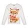 Blusa Manga Longa Alakazoo! Feminina Infantil Malha Modelli Estampas Variadas 4/10 - 012179-BEGE BOCCIOLO