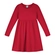 Vestido Manga Longa Alakazoo! Infantil Malha Nikko 4/10 - 015551-VERMELHO NATTY