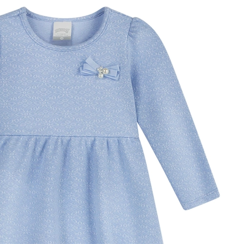 Vestido Manga Longa Alakazoo! Infantil Malha Lasie 1/3