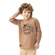 Camiseta Manga Longa Kamylus Masculina Infantil Dino Meia Malha Mesclada 4/10 - 8200-CAPPUCINO
