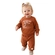 Conjunto Kamylus Feminino Infantil Blusão Dog Com Calça Jogger Moletinho 1/3 - 8100-MARROM ARGILA