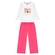 Conjunto Kamylus Feminino Infantil Blusa Ursinhas Com Calça Wed Leg Moletinho 4/10 - 9005-branco novo
