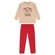 Conjunto Kamylus Feminino Infantil Blusão Ursinhas Friends Com Calça Legging Molecotton 4/10 - 2200-BEGE AREIA