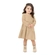 Vestido Manga Longa 3 Marias Kamylus Infantil Cotton Jeans 1/4 - 2200-BEGE AREIA