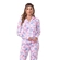 Pijama Americano Manga Longa Cia do Corpo Feminino Adulto Em Malha Suedy Dreams - BOLA AZUL-BOLA AZUL