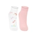 Kit 2 Pares Meias Cano Curto Lupo Kids Infantil Feminina Estampadas Algodão - 0903-branco/rosa