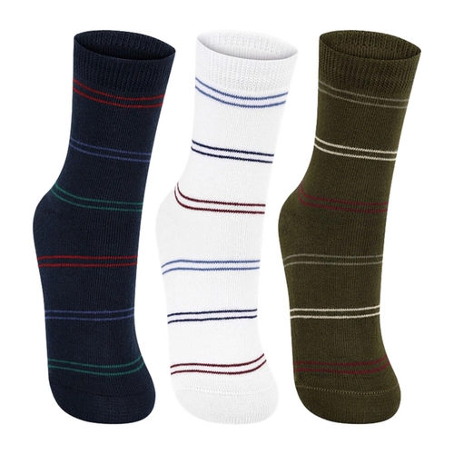 Kit 3 Pares Meias Lupo Kids Masculino Infantil em Algodão