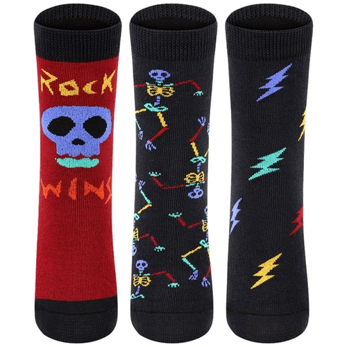 Kit 3 Pares Meias Lupo Kids Masculino Infantil em Algodão
