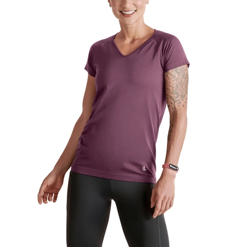 Camiseta T-Shirt Esportiva Lupo Feminina Adulto Gova V Comfortable Poliamida