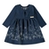 Vestido Manga Longa Kamylus Infantil Coelhinha Cotton Jeans 1/3 - 3780-MARINHO