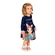 Vestido Manga Longa Kyly Infantil Coelinha Algodão 1/3 - 6826-AZULMARINHO