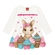 Vestido Manga Longa Kyly Infantil Coelinha Algodão 1/3 - 0452-OFFWHITE