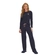 Pijama Manga Longa Danka Feminino Adulto Marinho Estrelas Peach Touch - ESTRELA-ESTRELA