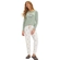Pijama Manga Longa Danka Feminino Adulto Verde Raposinha Peach Touch - VERDE-VERDE