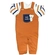 Conjunto Jardineira Manga Longa Petutiha Bebê Masculino Suedine - FERRUGEM-FERRUGEM