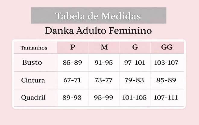 Tabela de Medidas