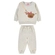 Conjunto Kamylus Feminino Infantil Blusão Ursinha E Calça Jogger Moletom Penteado 1/3 - 9500-MESCLA CLARO