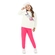 Conjunto Kamylus Feminino Infantil Blusão Estampado E Calça Jogger Moletom Penteado 4/10 - 2500-OFF WHITE