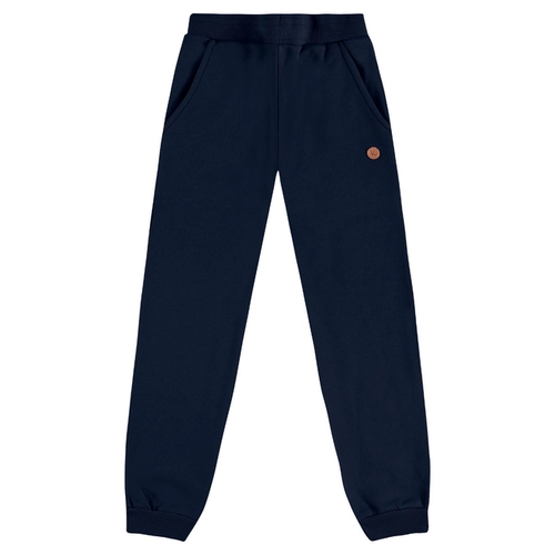 Calça De Moletom Kamylus Feminino Infantil Com Punhos Em Algodão Penteado 4/10
