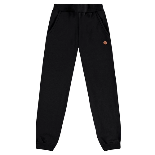 Calça De Moletom Kamylus Feminino Infantil Com Punhos Em Algodão Penteado 4/10