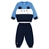 Conjunto Kamylus Masculino Bebê Blusão Ursinho Com Orelhinhas Calça Jogger Moletom Penteado - 3520-AZUL MAR