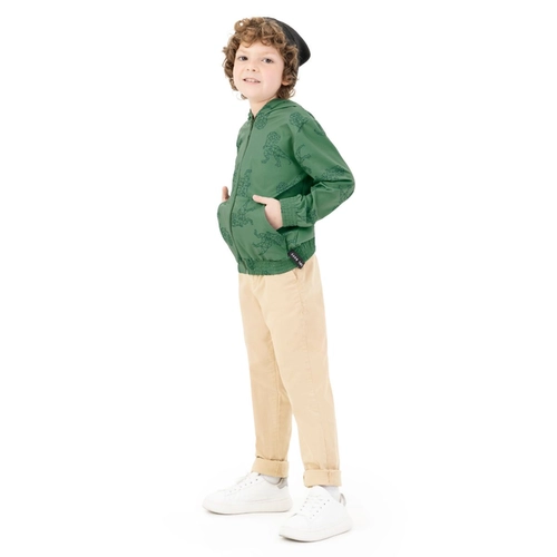 Jaqueta Com Capuz Térmica Kamylus Masculina Infantil Dinossauro Malha Chapelco Thermo 4/10