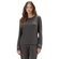 Pijama Manga Longa Cor Com Amor Feminino Adulto Estrelas Em Malha Visco Blend - MESCLA ESCURO-MESCLA ESCURO