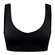 Top Regata Com Bojo Removível She Feminino Adulto Canelado Microfibra Sem Costura - PT00-PRETO