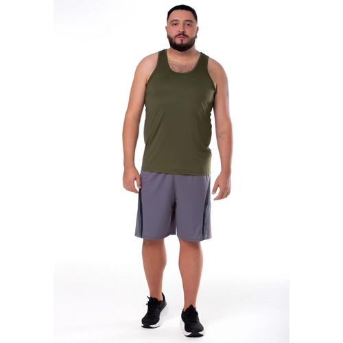 Camiseta Regata Fitness Elite Masculina Adulto Proteção UV50+ Em Microfibra