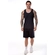 Camiseta Regata Fitness Elite Masculina Adulto Proteção UV50+ Em Microfibra - PRETO-PRETO