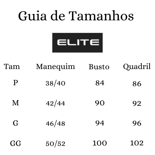 Tabela de Medidas